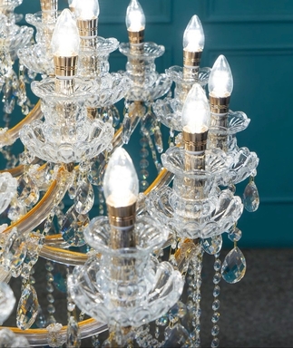 Italian Premium Gold Plated Crystal Chandelier – 112 Lights